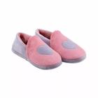 Chinelo de Quarto Fechado Pantufa Adulto Coracao Rosa 35/36 Tal Mae Tal Filha - Stuf