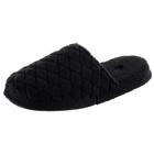 Chinelo de spa acolchoado Acorn para mulheres, preto, tamanho 5-6