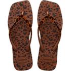 Chinelo Dedo Feminino Casual Dia a Dia Borracha Havaianas Slim Square Velvet