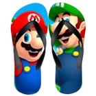 Chinelo Estampado Mario e Luigi Modelo Exclusivo Casual