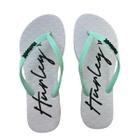 Chinelo Fem Hurley HU0099 Line - Branco Verde