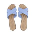 Chinelo Feminino Beira Rio Rasteira Azul Jeans - 8519