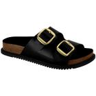 Chinelo Feminino Flat com Fivelas Dourada Beira Rio 8523.108.9569