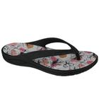 Chinelo Feminino Floral Lily Preto Boaonda