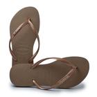 Chinelo Feminino Havaianas SLIM 23/24 LOGO METAL