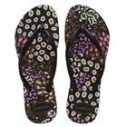 Chinelo Feminino Havaianas Slim Animals Preto - 4103352