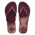 Chinelo Feminino Havaianas Slim Gloss Terra Roxa