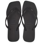 Chinelo Feminino Havaianas Slim Square FC Preto