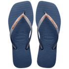 Chinelo Feminino Havaianas Slim Square Glitter Indigo - 4148