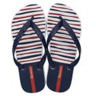 Chinelo Feminino Ipanema De Dedo Macio Lançamento Grendene Happy 25279 Branco/Azul