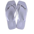 Chinelo Feminino Ramarim Solarize 241242 Branco Prata