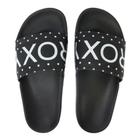 Chinelo Feminino Roxy Slippy II Preto e Branco