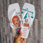 Chinelo Feminino Signo Do Zodíaco Libra Sua Cia