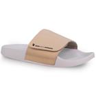 Chinelo Feminino Slide Adapt Leather Off White Ref.: 22400C