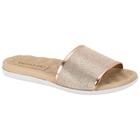 Chinelo Feminino Slide Glam Ouro Rosado Beira Rio 8360.353