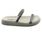 Chinelo Feminino Slide Tira Maxi Glitter Moleca 5507.100