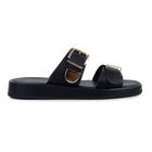 Chinelo Feminino Smidt Couro Preto - 49712