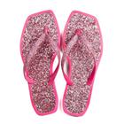 Chinelo Feminino Zariff Com Brilho Pink