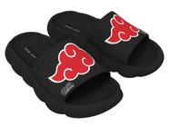 Pantufa Chinelo De Quarto Nuvens Akatsuki Oficial Naruto (Preto