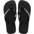 Chinelo Havaianas Brasil Logo Preta Original