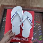 Chinelo Havaianas com Stitch Lilás e Plaquinha na Tira Feminino