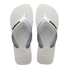 Chinelo Havaianas Dual Branco/Cinza Gelo - 37/38