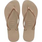 Chinelo havaianas feminino slim 37/8 rose gold havaianas