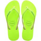 Chinelo Havaianas Feminino Slim Glitter Neon