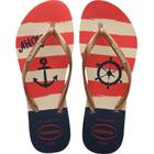 Chinelo Havaianas Feminino SLIM Nautical 39/40 Rose GOLD