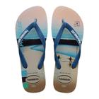 Chinelo Havaianas Hype Areia/Azul Comfy - 39/40