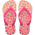 Chinelo Havaianas Infantil KIDS Flores 33/4 BRANCO/ROSA