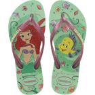 Chinelo Havaianas Infantil Princesas SLIM KIDS 29/0 Verde