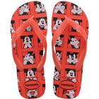 Chinelo havaianas infantil top disney 25/6 vermelho crush havaianas