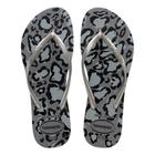 Chinelo Havaianas Slim Animals Cinza Aço Prata