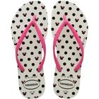 Chinelo Havaianas SLIM Disney Minnie Mouse 39/40 BRANCO/ROSA