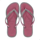 Chinelo Havaianas Slim Glitter Contour Rosa Veludo