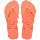 Chinelo Havaianas Slim Glitter Neon Coral