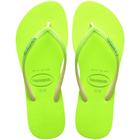 Chinelo Havaianas Slim Glitter Neon Feminino