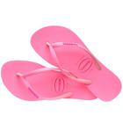 Chinelo Havaianas Slim Glitter Neon Rosa