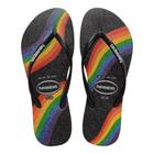 Chinelo Havaianas Slim Pride FC Preto - Preto