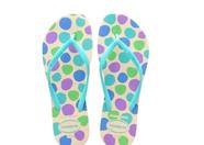 Chinelo Havaianas Slim Retro Bege Palha Blue