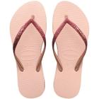 Chinelo havaianas slim sparkle fc rosa ballet