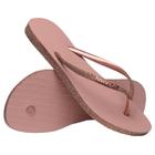 Chinelo Havaianas Slim Sparkle II Rosa Crocus