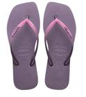 Chinelo Havaianas Slim Square Glitter - Malva - Tam 35/36