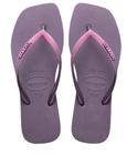 Chinelo Havaianas Slim Square Glitter - Malva - Tam 35/36