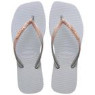 Chinelo Havaianas Slim Square Glitter Quadrada Logo Metallic