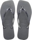 Chinelo Havaianas Slim Square Glitter