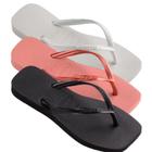 Chinelo Havaianas Slim Square Liso Original Quadrado Opção de Cor Feminino