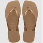 Chinelo Havaianas Slim Square Logo Metallic