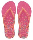 Chinelo Havaianas Slim Visual Rosa Flores